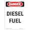 Signmission Safety Sign, OSHA Danger, 10" Height, Rigid Plastic, Portrait No. 2 Diesel Fuel, Portrait OS-DS-P-710-V-1120 - alternate 1